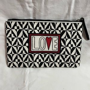 Brighton “Love” Canvas Travel Pouch